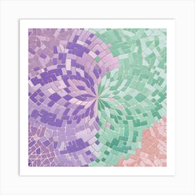 Mosaic Tile Pattern 3 Art Print