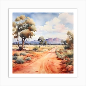 Road To Uluru Art Print