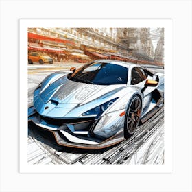 Mclaren P1 86 Art Print