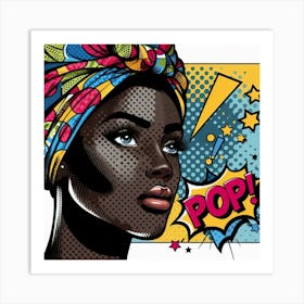 Bisi Pop Art Portrait Art Print