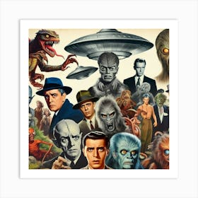 Aliens From Outer Space 1 Art Print