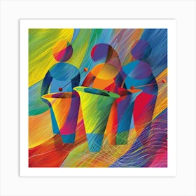 Colorful Drums 2 Art Print