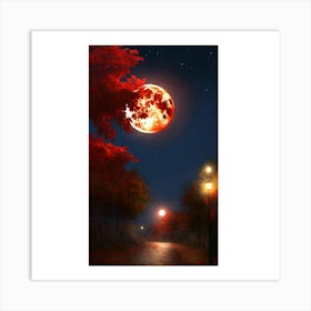 Full Moon In The Sky 1 Art Print