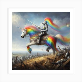 RAINBOW KNIGHT Art Print