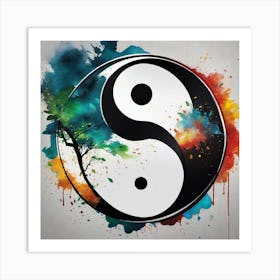 Yin Yang Symbol Art Print