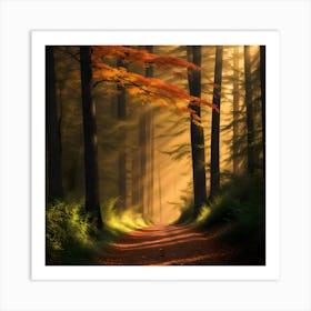 Autumn In The Forest Art Print