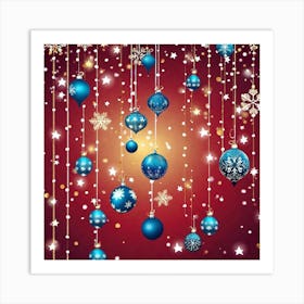 Christmas Ornaments 29 Art Print