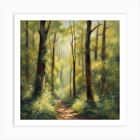 Path In The Woods Art Print