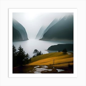 Mountain Lake Art Print