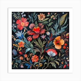 Floral Spotlight (11) Art Print