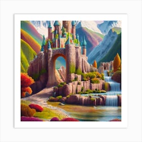 A beautiful and wonderful castle in the middle of stunning nature 8 Art Print