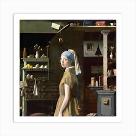 Girl With A Pearl Earring 1 Art Print