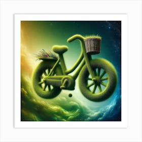 Green Bike 7 Art Print