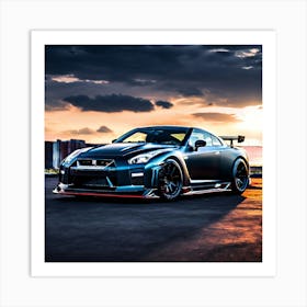 Nissan GTR R35 Art Print