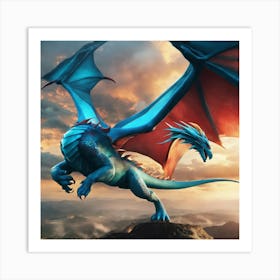 Dragon In The Sky 1 Art Print