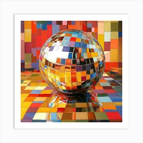 Disco Ball Art 28 Art Print