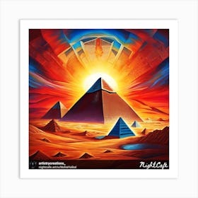 Pyramids Of Giza 1 Art Print