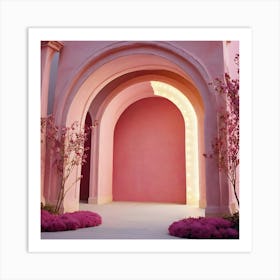 Pink Archway 3 Art Print