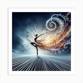 Abstract Dancer Art Print