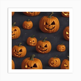 Halloween Pumpkins Art Print