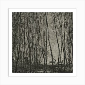 Deer In The Woods 1 Art Print