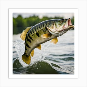 large mouth bass Art Print