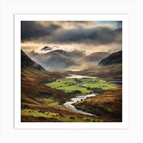 Scotland Valley Art Print