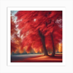 Autumn Trees Art Print