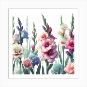 Gladioli Art Print