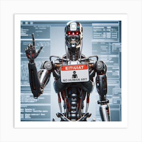 Terminator No Human Art Art Print
