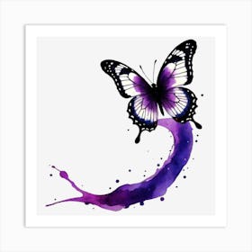 Purple Butterfly 7 Art Print