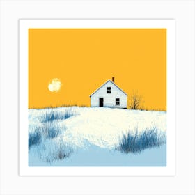 House In The Snow 5 Art Print