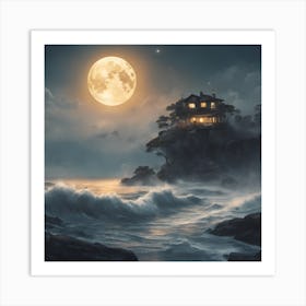 House On The Beach Art Print