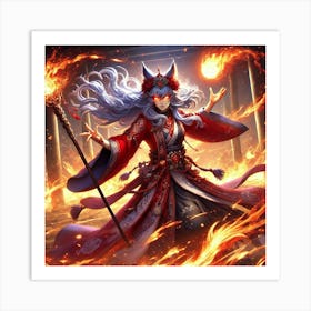 Kaida Crimson Zealot Wrath Art Print