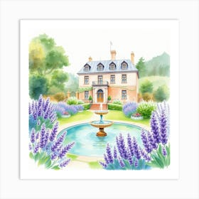 Lavender Garden Art Print