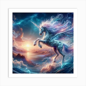 Unicorn In The Sky 1 Art Print