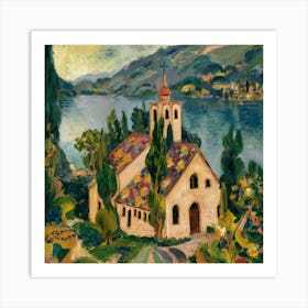 Kirche In Cassone, Gustav Klimt 16 Art Print