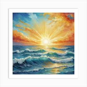 Sea And Sun Art Print 1 Art Print