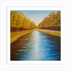 River In Autumn Art Print