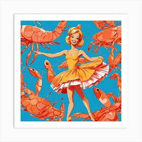 Crawfish Dancer 1 Art Print