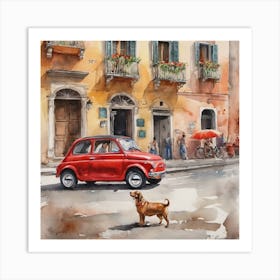 Fiat 500 1 Art Print