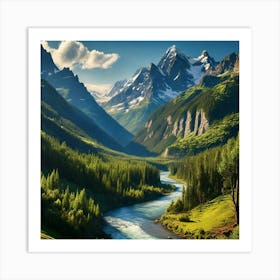 Russian Alps Art Print