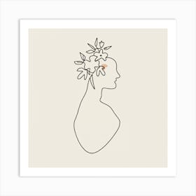 Flower Head Art Print