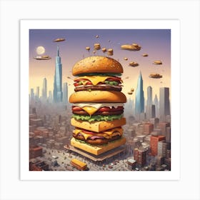 Burger Art Print