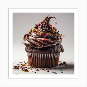 Choc Cupcake 3 Art Print