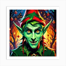 Christmas Elf 2 Art Print