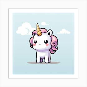 Cute Unicorn 332 Art Print