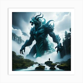 Dragon In The Forest Art Print