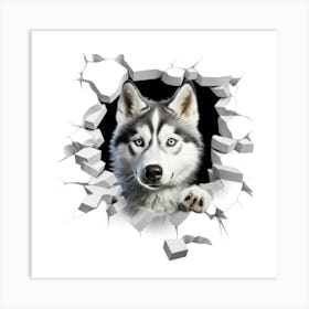 Husky Dog 2 Art Print