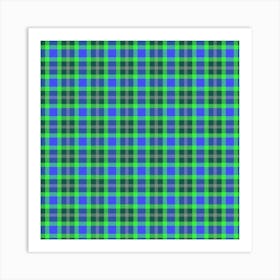 Plaid Fabric 50 Art Print